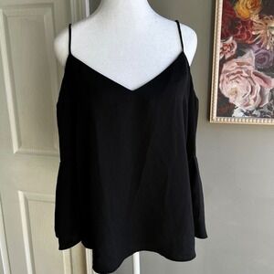 H&M‎ Black Camisole Bell Sleeve Top